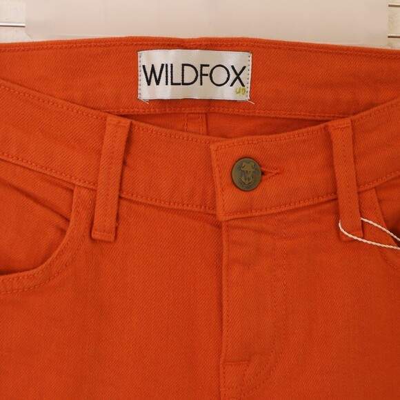 Wildfox Carmen Low Rise Skinny Jeans Size 26 Full Length Orange Valentine NEW B6 - Picture 5 of 6